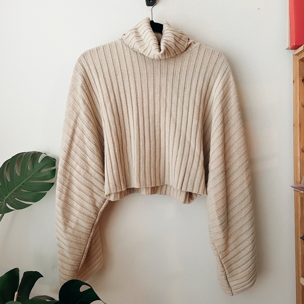 Cropped Turtleneck